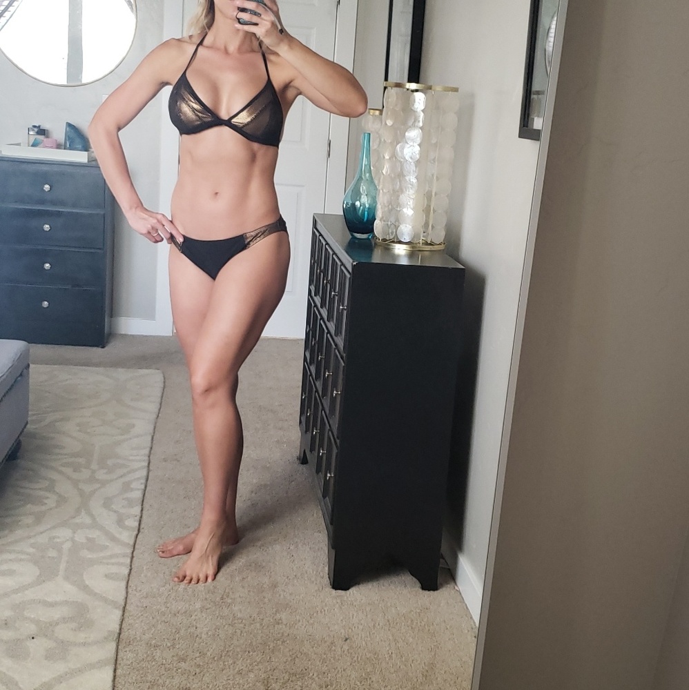 Black and gold Bikini L